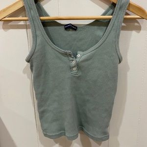 brandy melville green tank